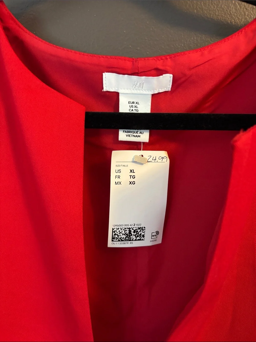 H&M Red Shift Dress